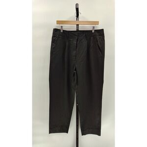 NWT Quince Drapey Twill Trouser - True Black Size 14.